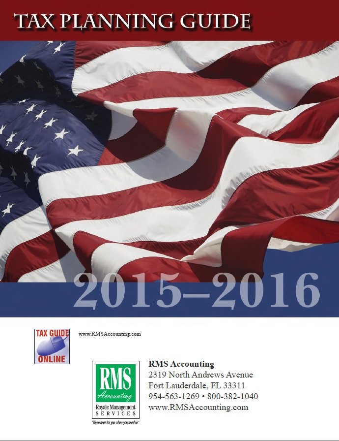 2015 & 2016 Tax Planning Guide Cover